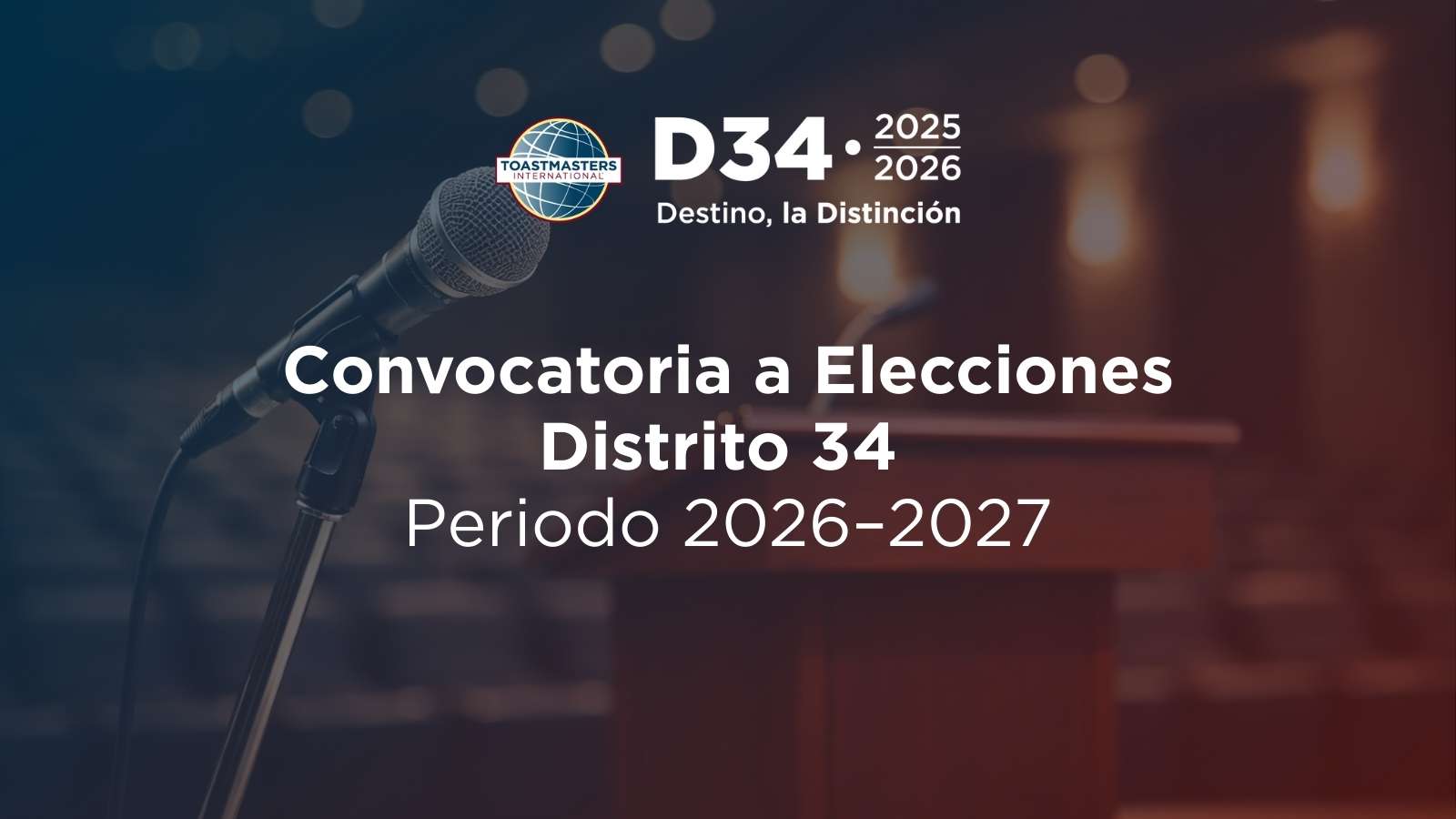 Convocatoria Elecciones Distrito 34