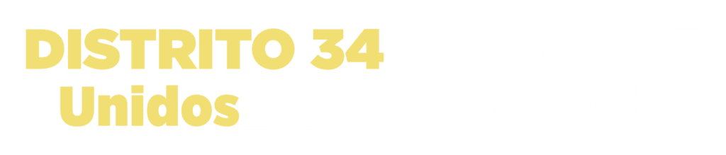 Logo del Distrito 34 2026-2027